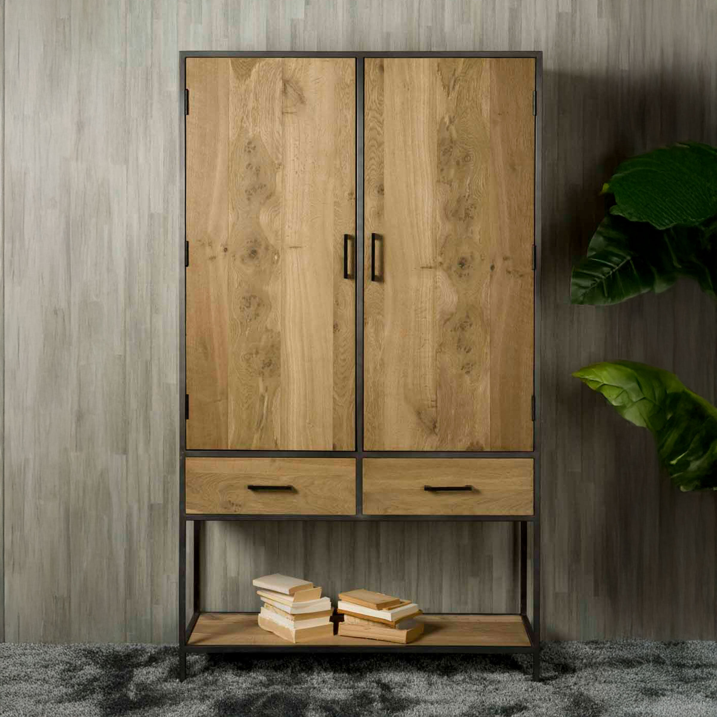 Tower Living Opbergkast Luna Eiken, 200 x 115cm - Bruin - 9507997366238