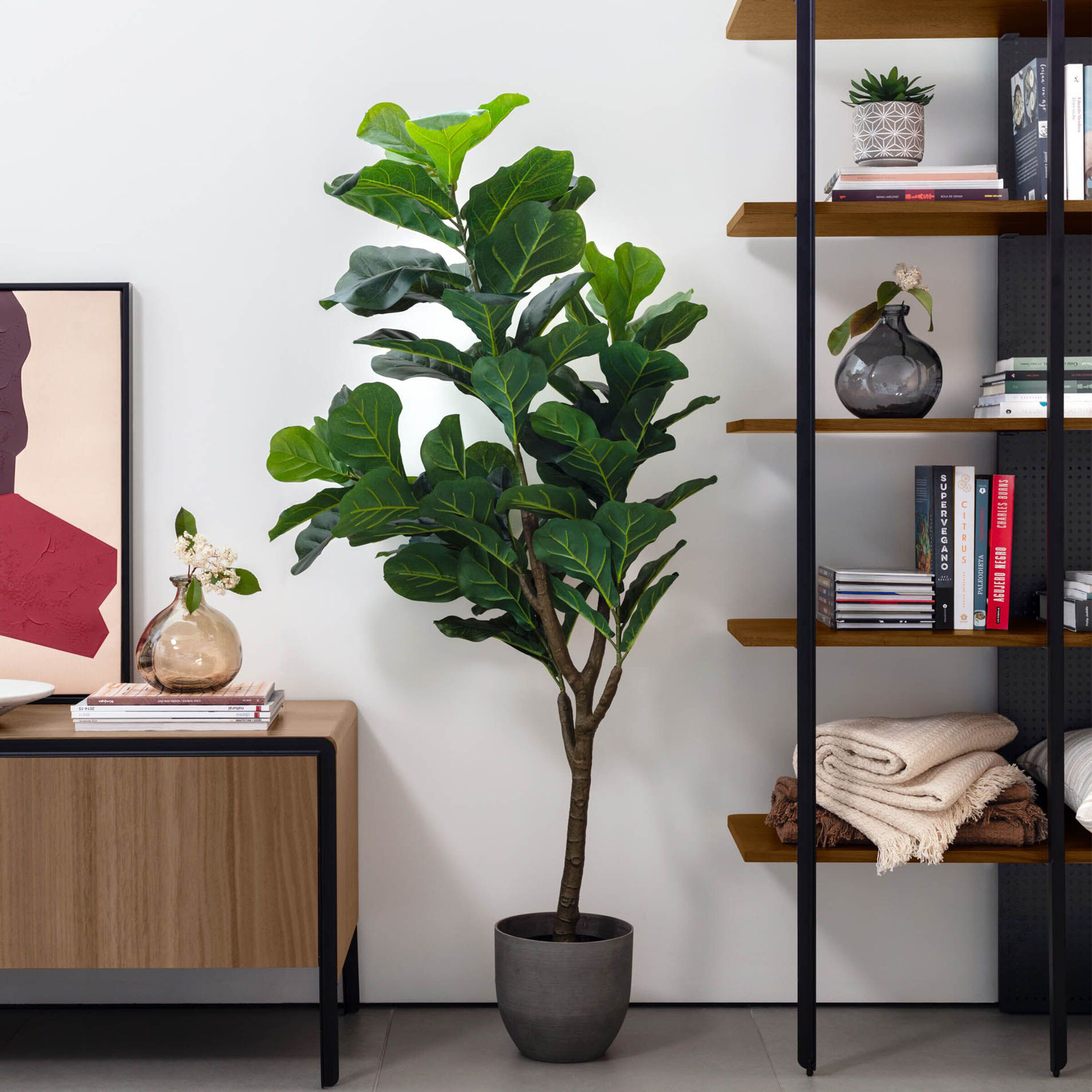 Kave Home Kunstplant Ficus - Groen - 8433840571195