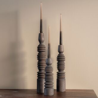 By-Boo Kaarshouder Totem Set van 3 stuks - Bruin - 8720874590941