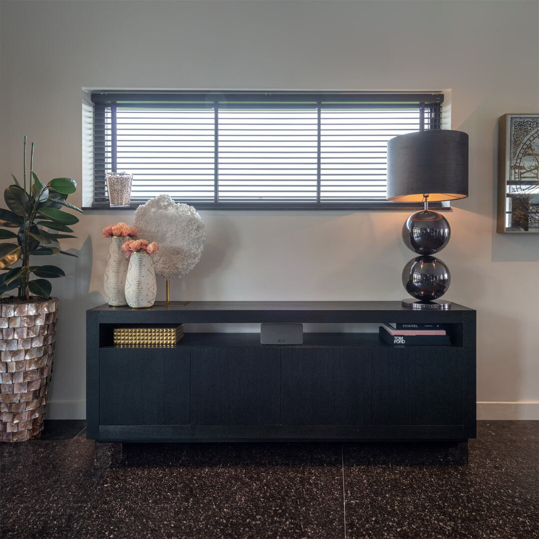 Richmond Dressoir Oakura Eikenhout 190cm - zwart - 8720621603238