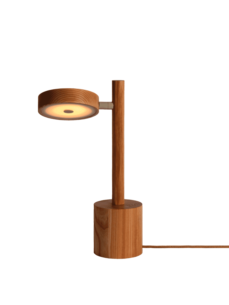 GOOD&MOJO Tafellamp Okinawa Essenhout, 35cm - Naturel - 8716248100427