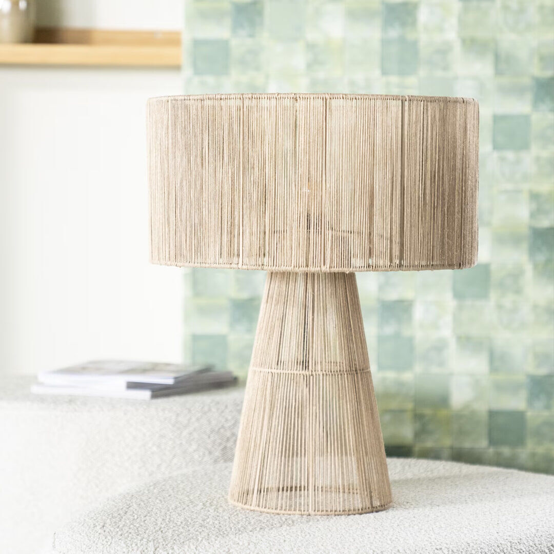 By-Boo Tafellamp Oshu Jute, 50cm hoog - Beige - 8720168089472