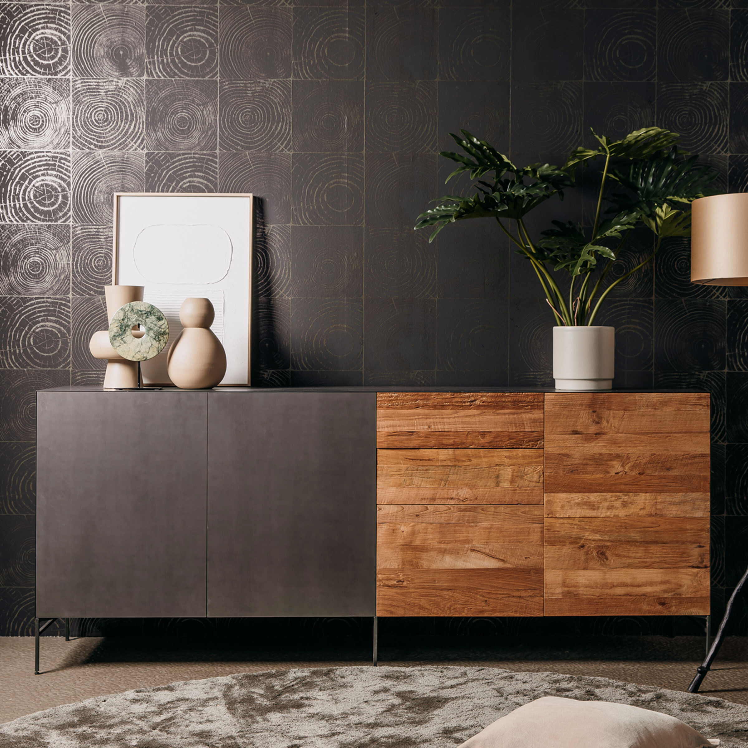 Tower Living Dressoir Pandora 220cm - Metaal - 9505694626471