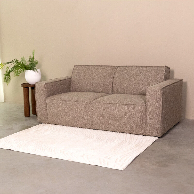 LABEL51 2,5-zits Bank Kay Bouclé - Mushroom - 8721401200999