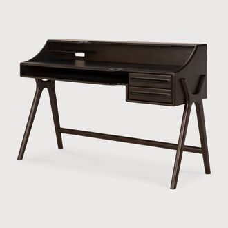 Ethnicraft Bureau Flow Gevernist Mahoniehout, 140 x 55cm - Rose Brown - 5404023627797