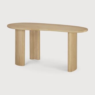 Ethnicraft Organisch Bureau Boomerang Gevernist Eikenhout, 160 x 83cm - Naturel - 5404023627674