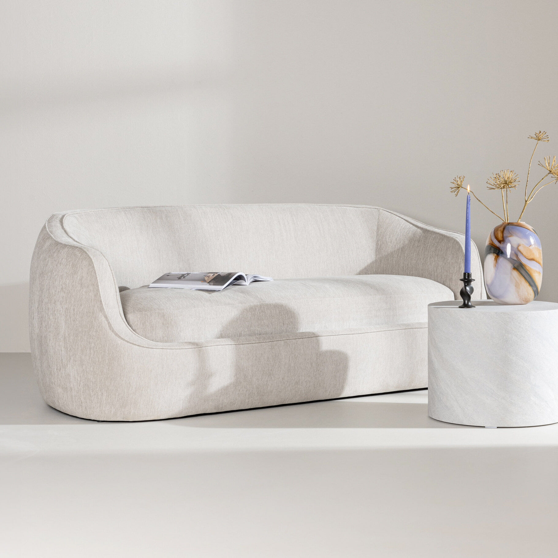 Nohr 3-zits Bank Quentella - Lichtgrijs - 7340220825506