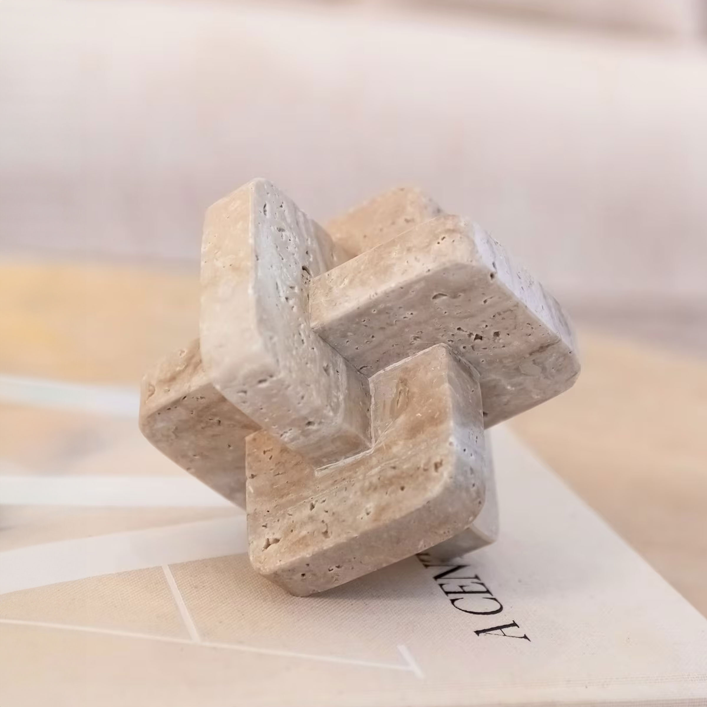 Richmond Ornament Mony Steen - Beige - 8720621699651