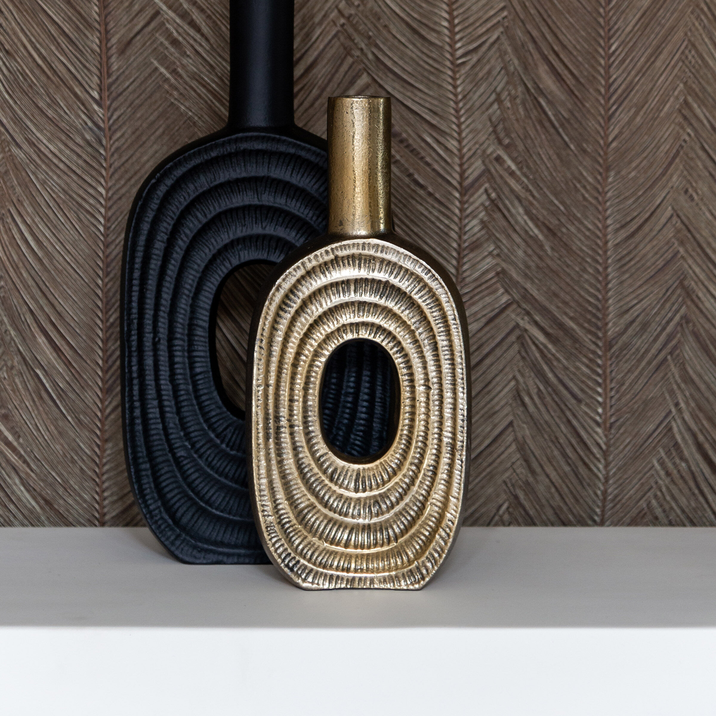 Richmond Vaas Emar 31cm - Brushed Gold - 8720621684572