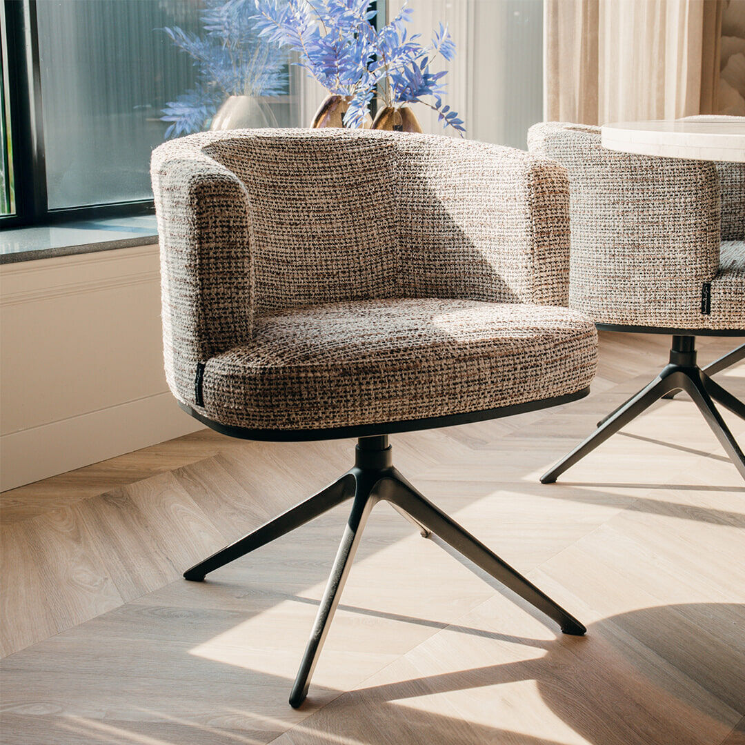 Richmond Draaibare Eetkamerstoel Cheyenne - Nature - 8721009401972