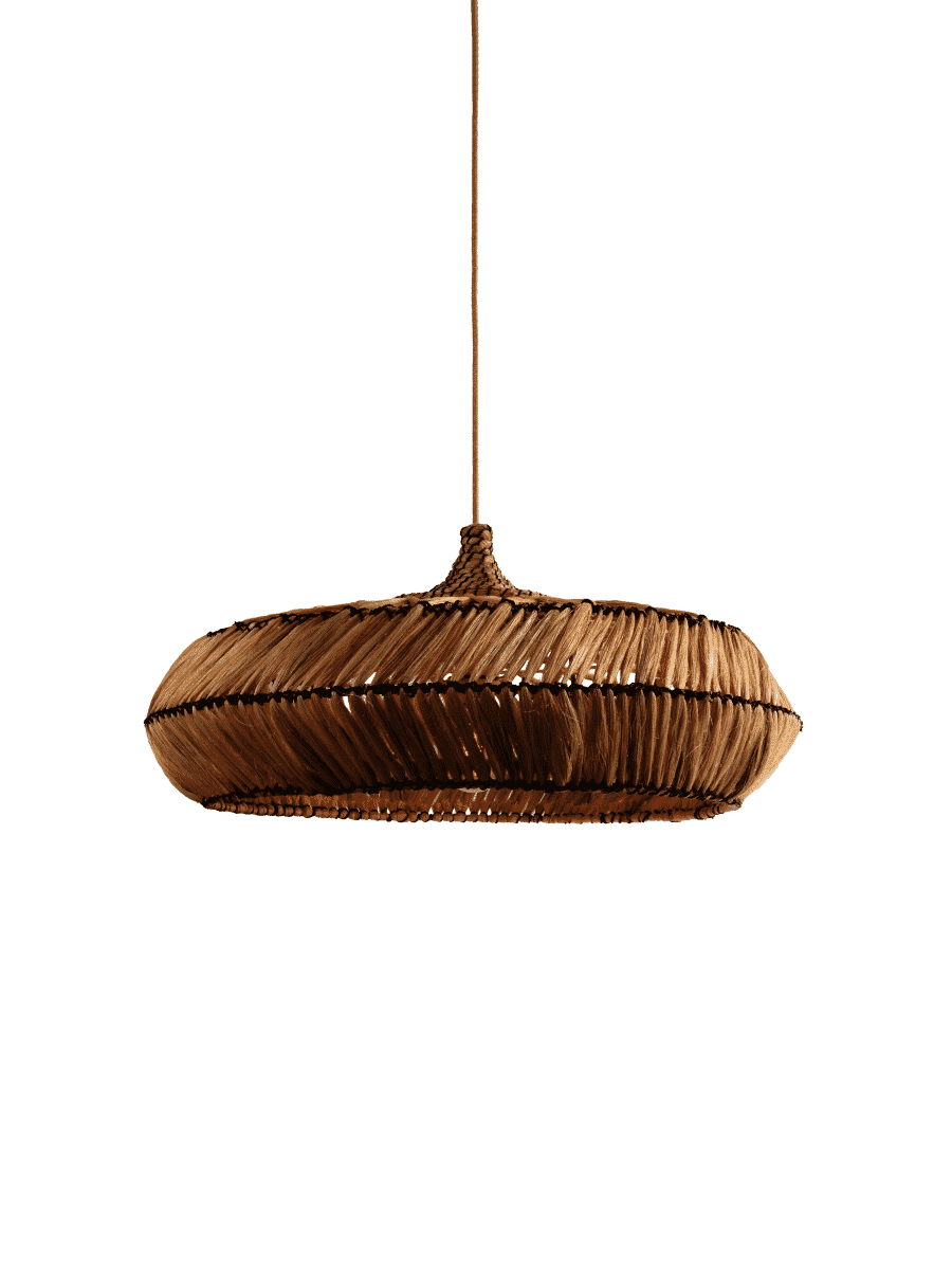 GOOD&MOJO Hanglamp Rinjani Abaca, 60cm - Naturel - 8716248099981