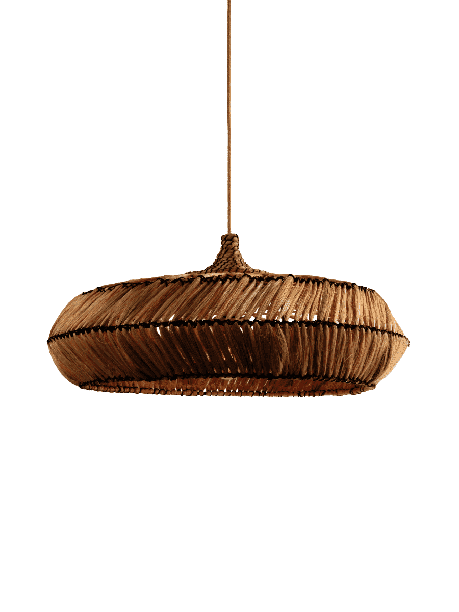 GOOD&MOJO Hanglamp Rinjani Abaca, 70cm - Naturel - 8716248099998