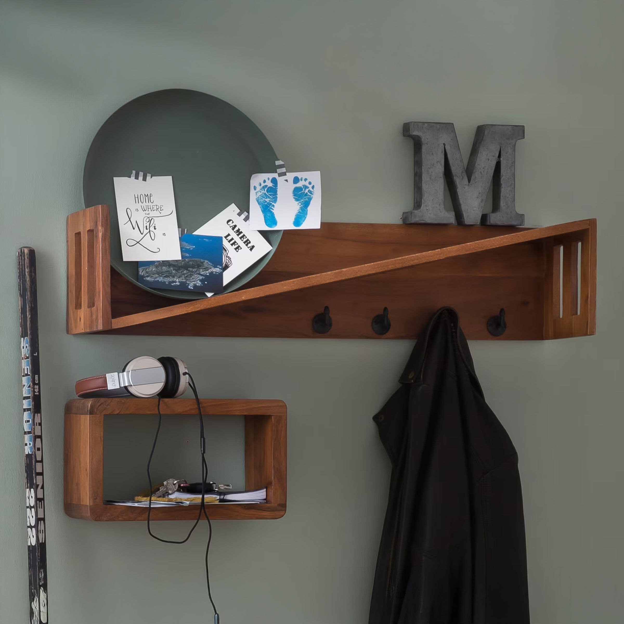 Artistiq Kapstok Cyrstal Mangohout, 90cm - Bruin - 4055195004278