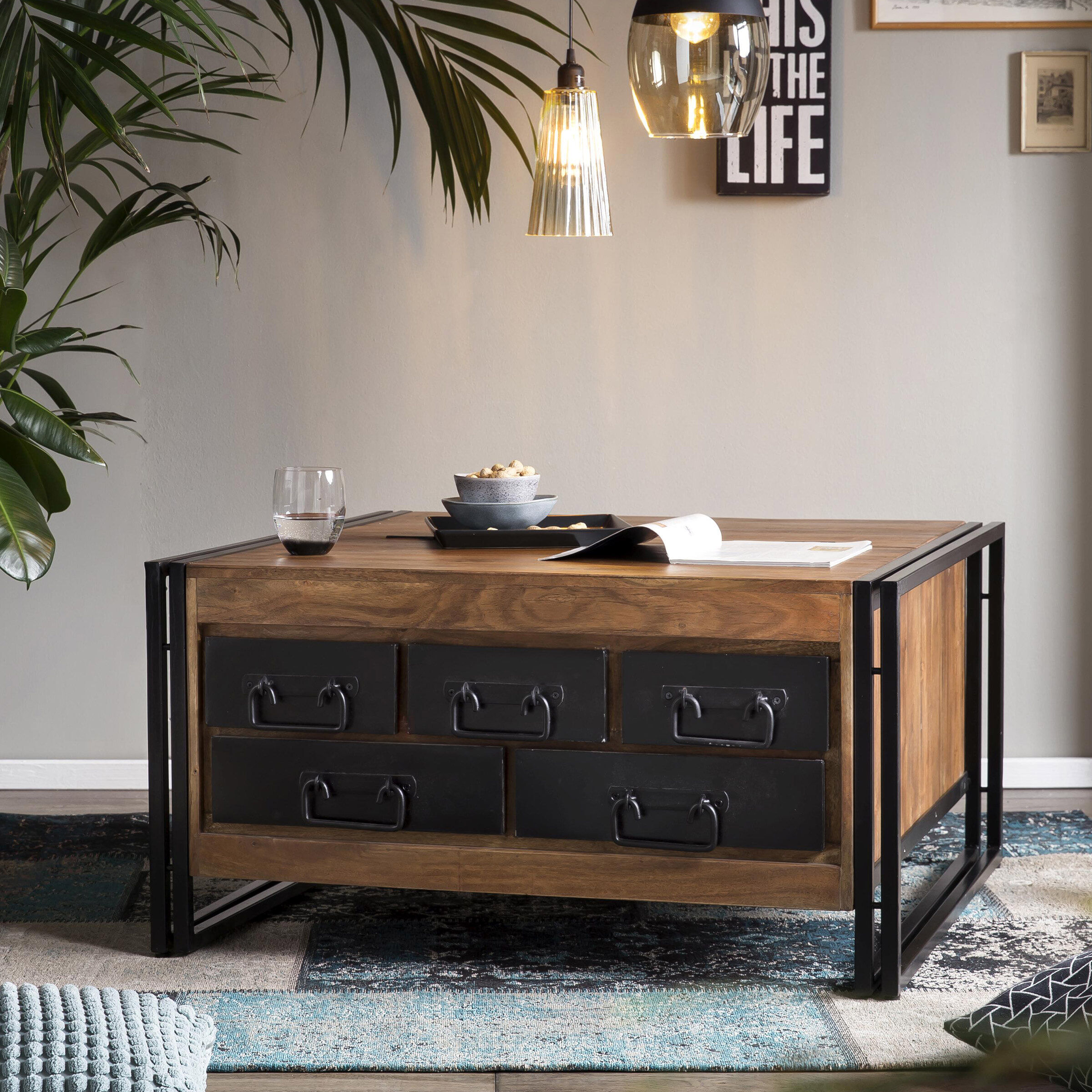 Artistiq Salontafel Panama 90 x 90cm - Bruin - Vierkant - 4055195929403