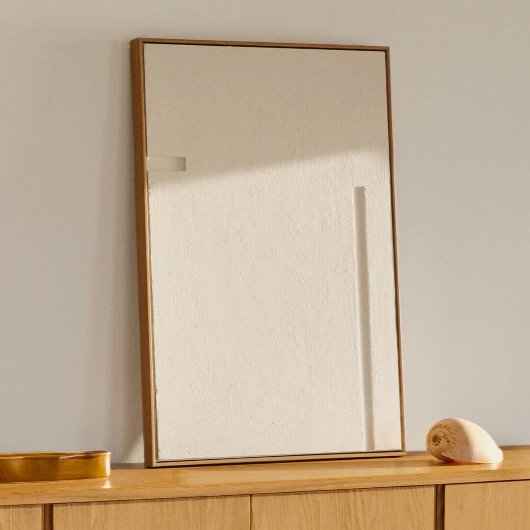 Kave Home Schilderij Sefri 90 x 60cm - Wit - 8433840925745