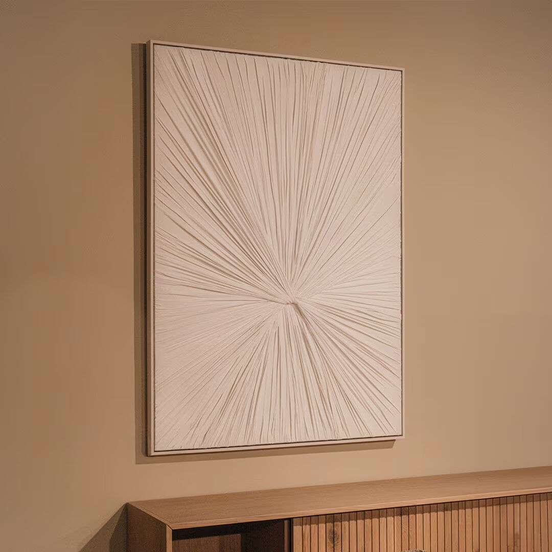 By-Boo Wanddecoratie Seren 143 x 103cm - Wit - 8720874594109