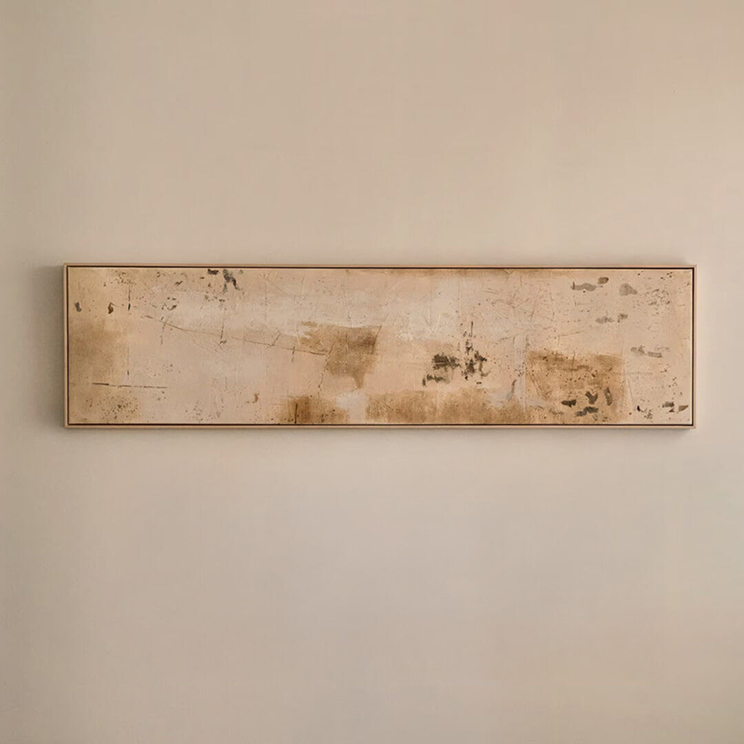 Kave Home Schilderij Silpa 182 x 47cm - Beige - 8433840954035