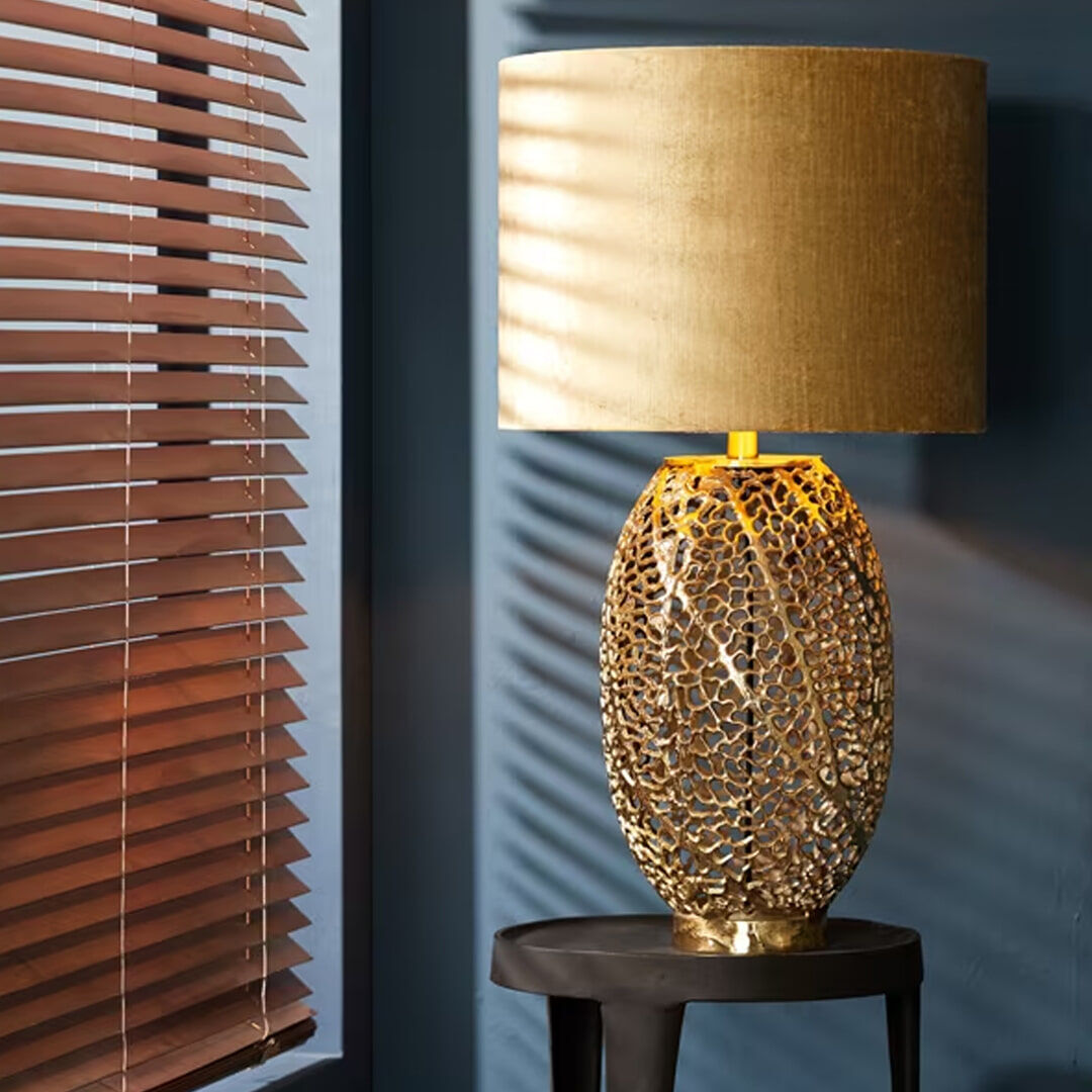 Light & Living Tafellamp Sinula 44cm - Goud (excl. kap) - 8717807615369