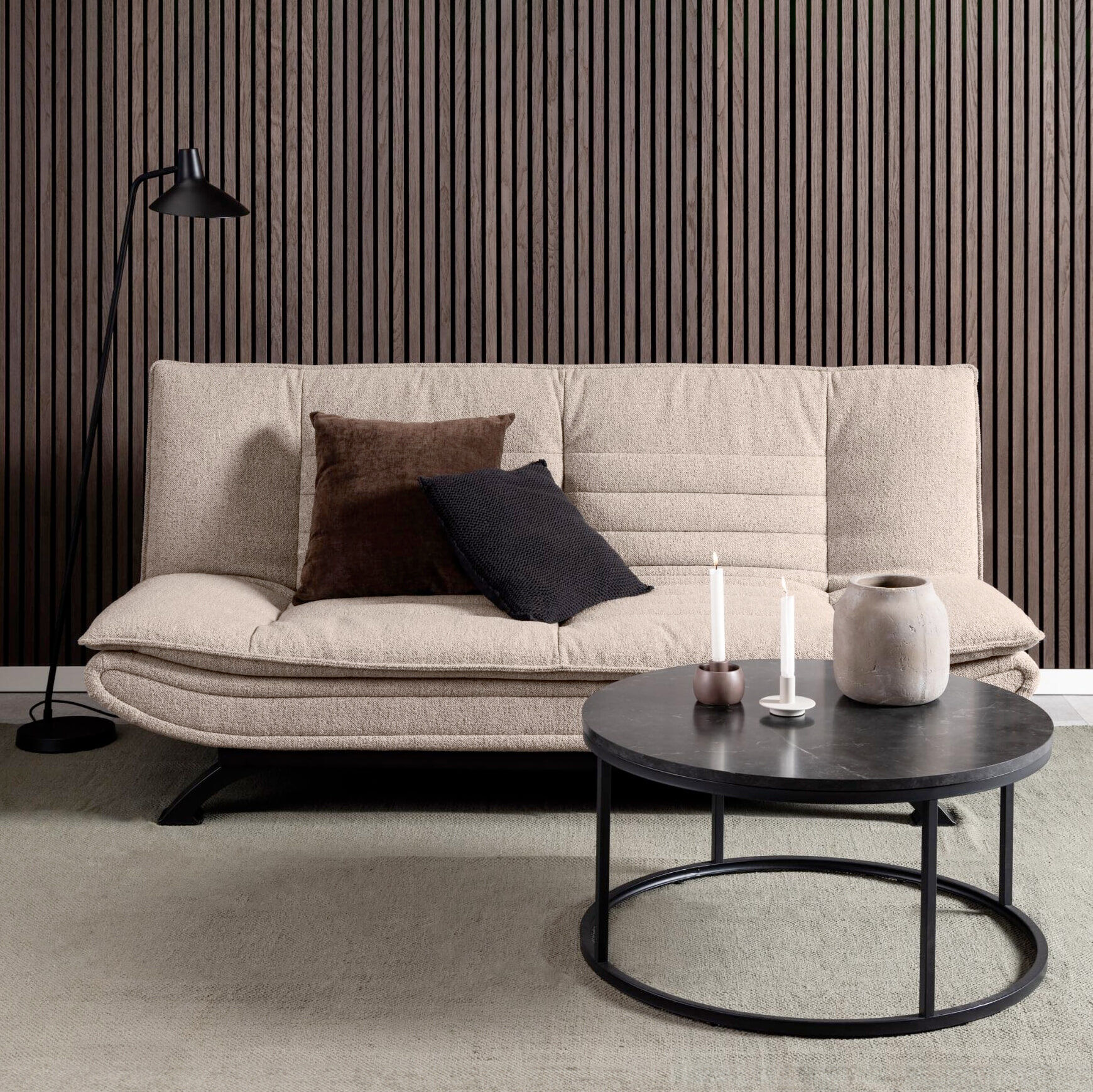 Bendt Slaapbank Oliver Bouclé - Beige - 5713941264695