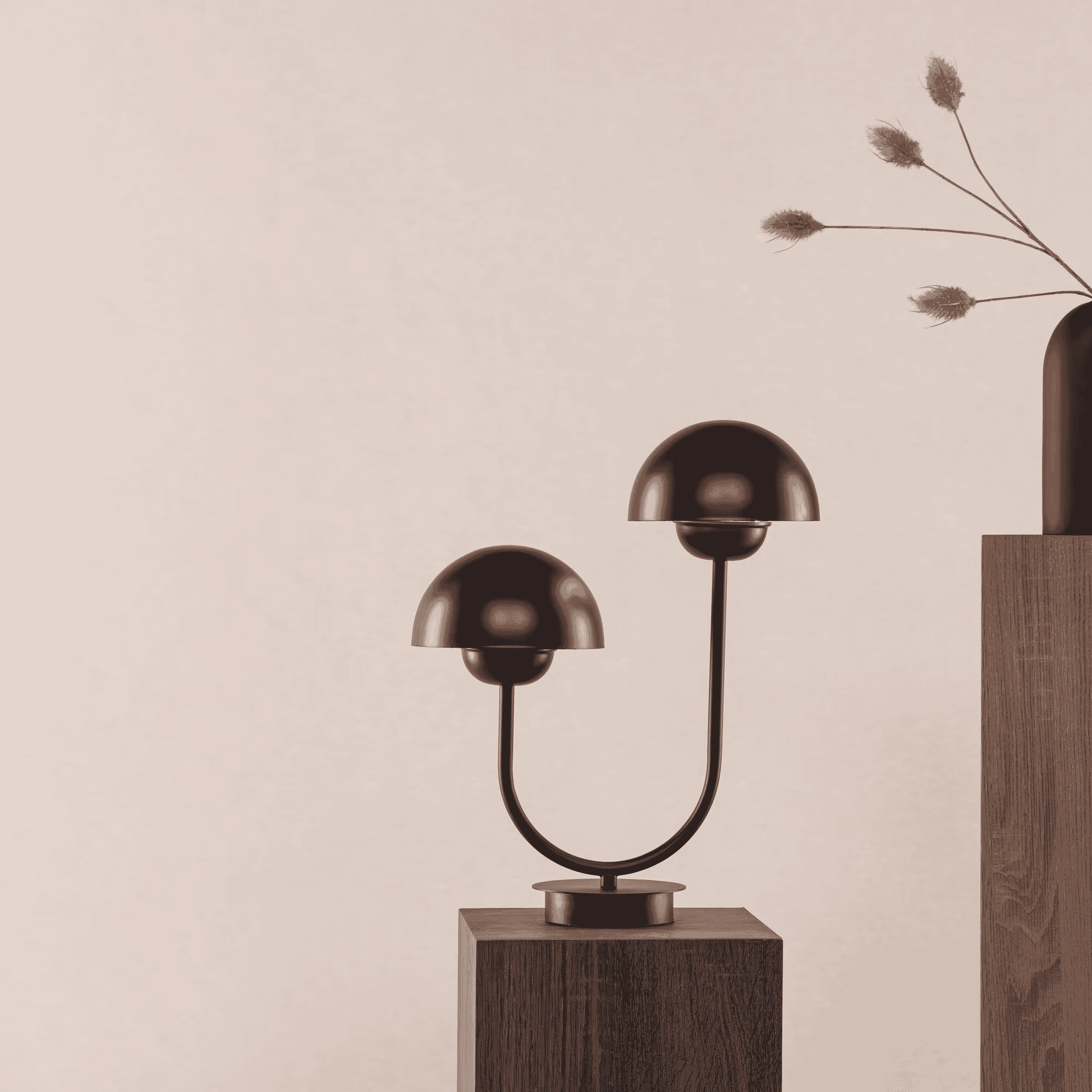 Nohr Tafellamp Lakitha 2-lamps - Zwart - 7340206970817