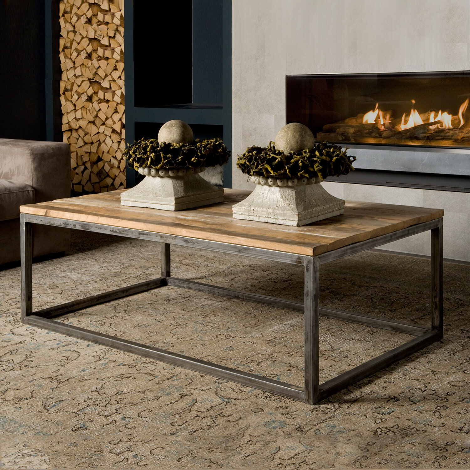 Tower Living Industriële Salontafel Venetië - Bruin - 9501241885445