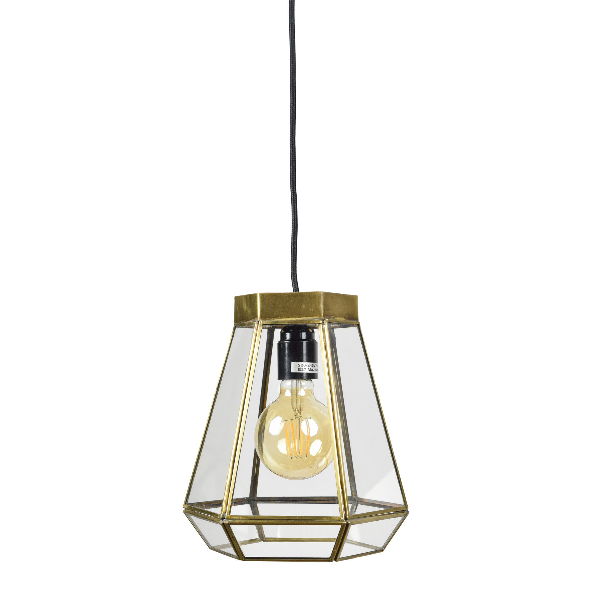 Urban Interiors hanglamp Geo2 20cm - Brass Antique - 8719325171068
