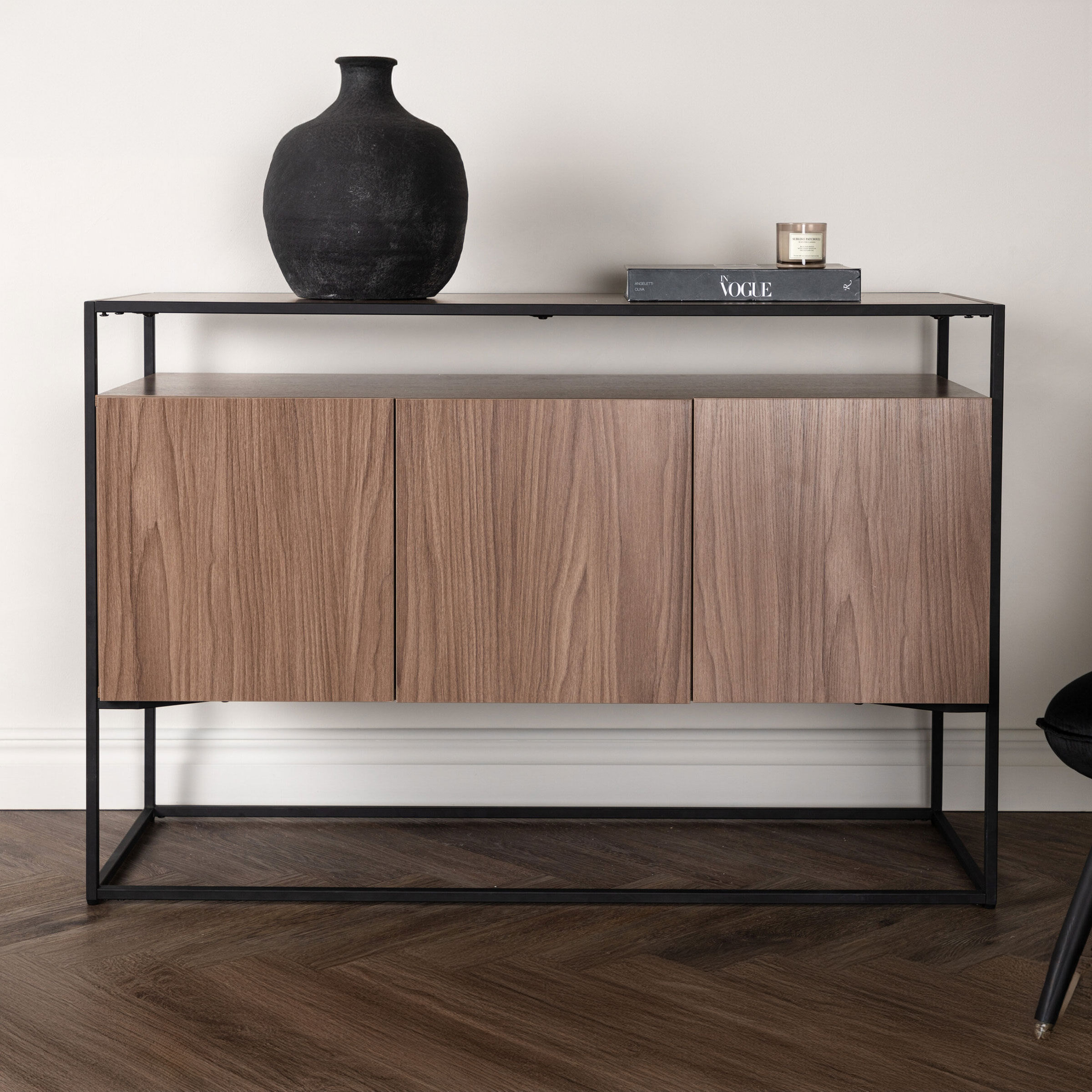 Nohr Dressoir Revecca Walnoot look, 120cm - 7340206963925