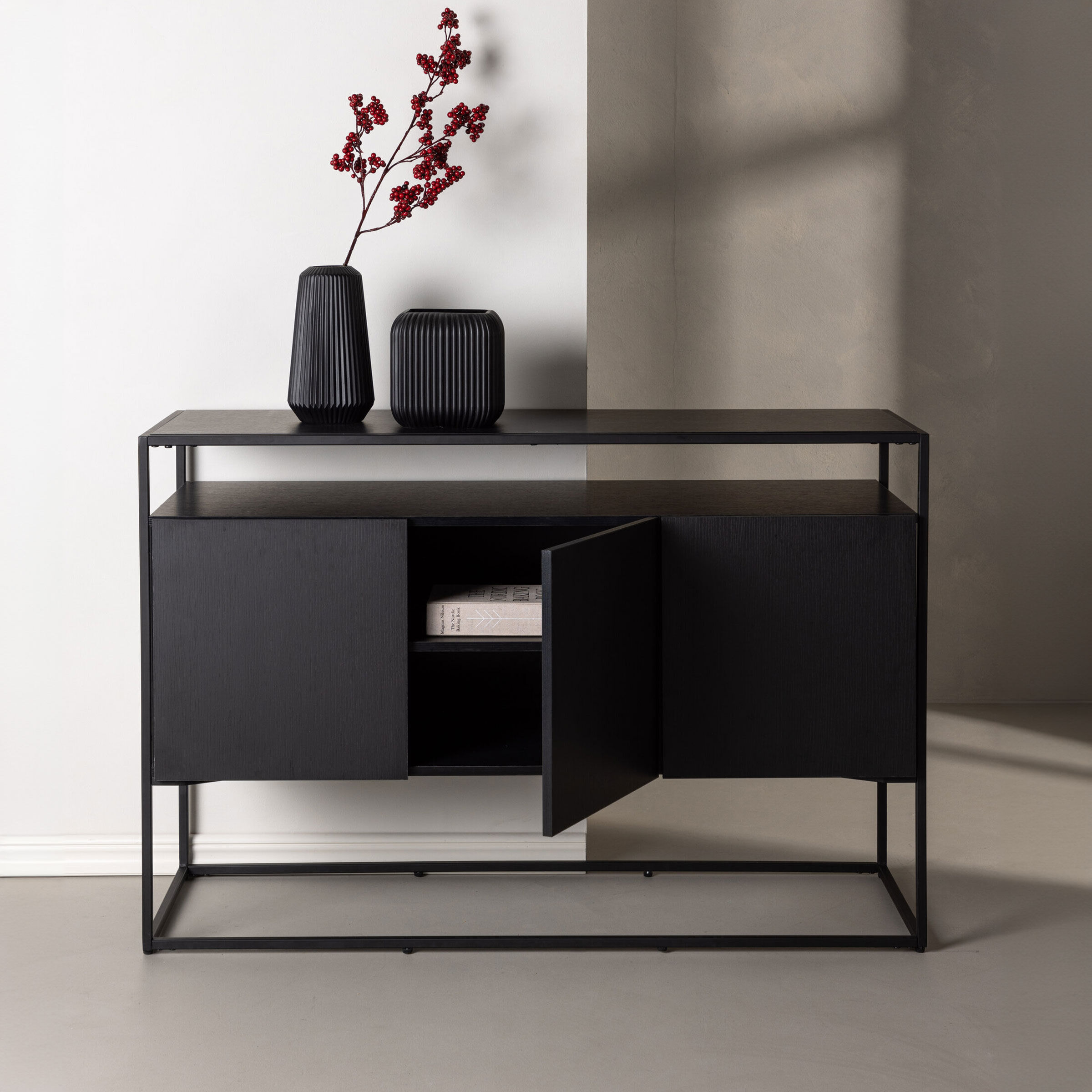 Nohr Dressoir Revecca 120cm - Zwart - 7340206963932