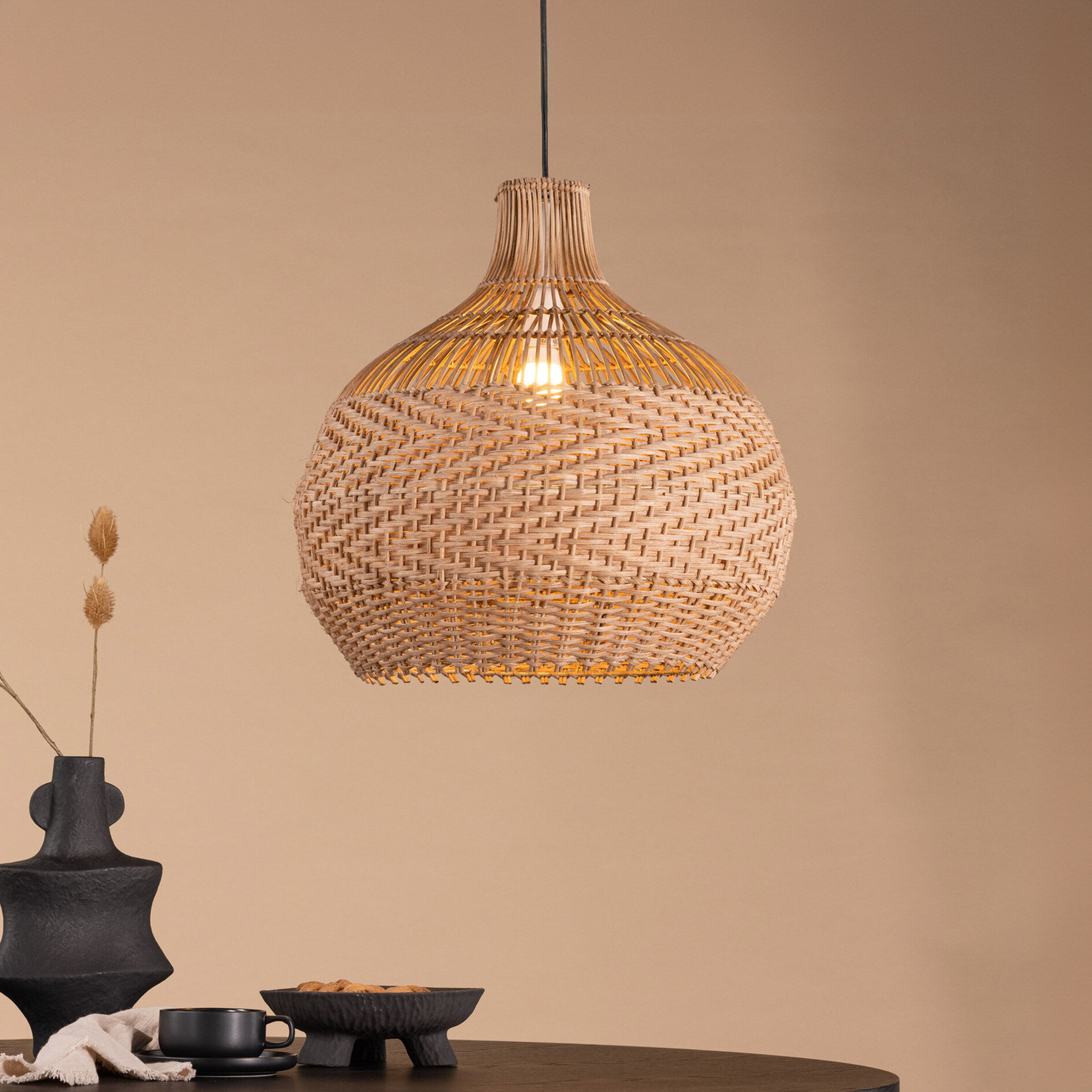 Nohr Hanglamp Jamiee Rattan - Naturel - 7340206971265