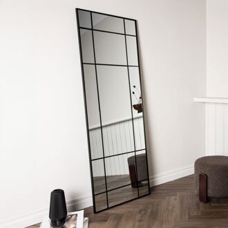 Nohr Spiegel Madiha Raster 193 x 67cm - zwart - Passpiegel - 7340206963314