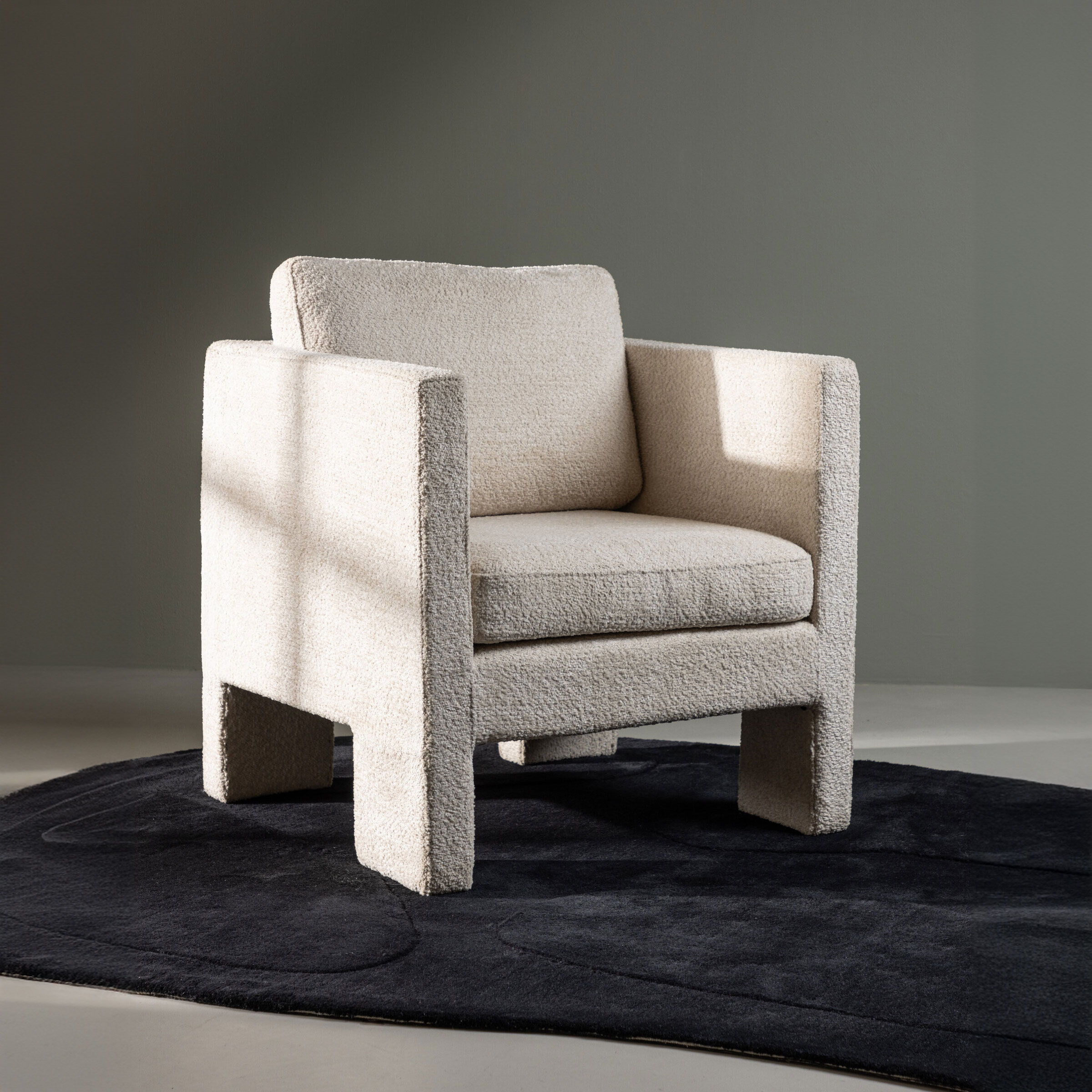 Nohr Fauteuil Diann Bouclé - Wit - 7340220800220