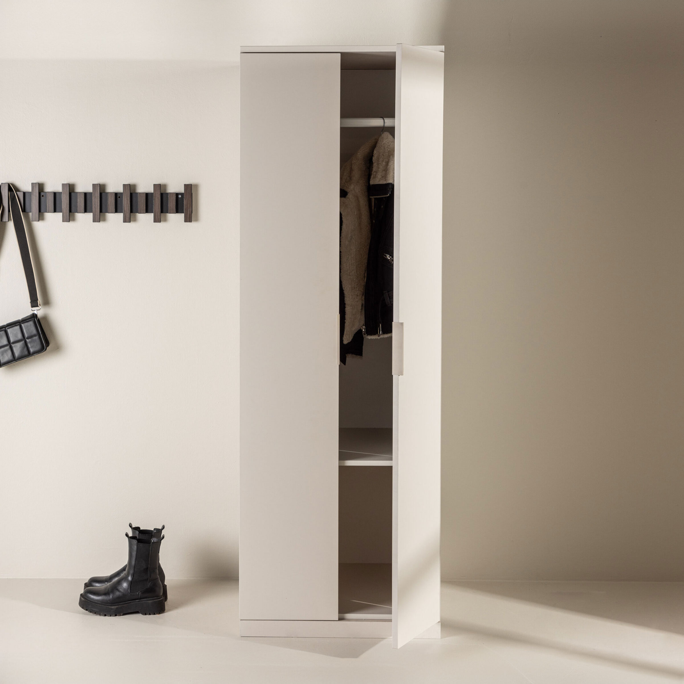 Nohr Kledingkast Eri 177 x 60cm - Beige - 7340220816283