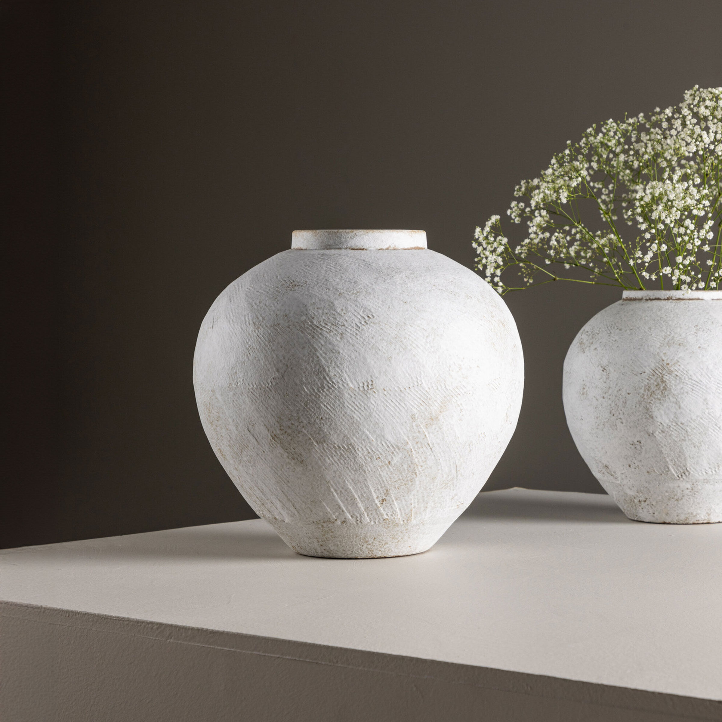 Nohr Vaas Cintia 29cm hoog - Beige - 7340220821188