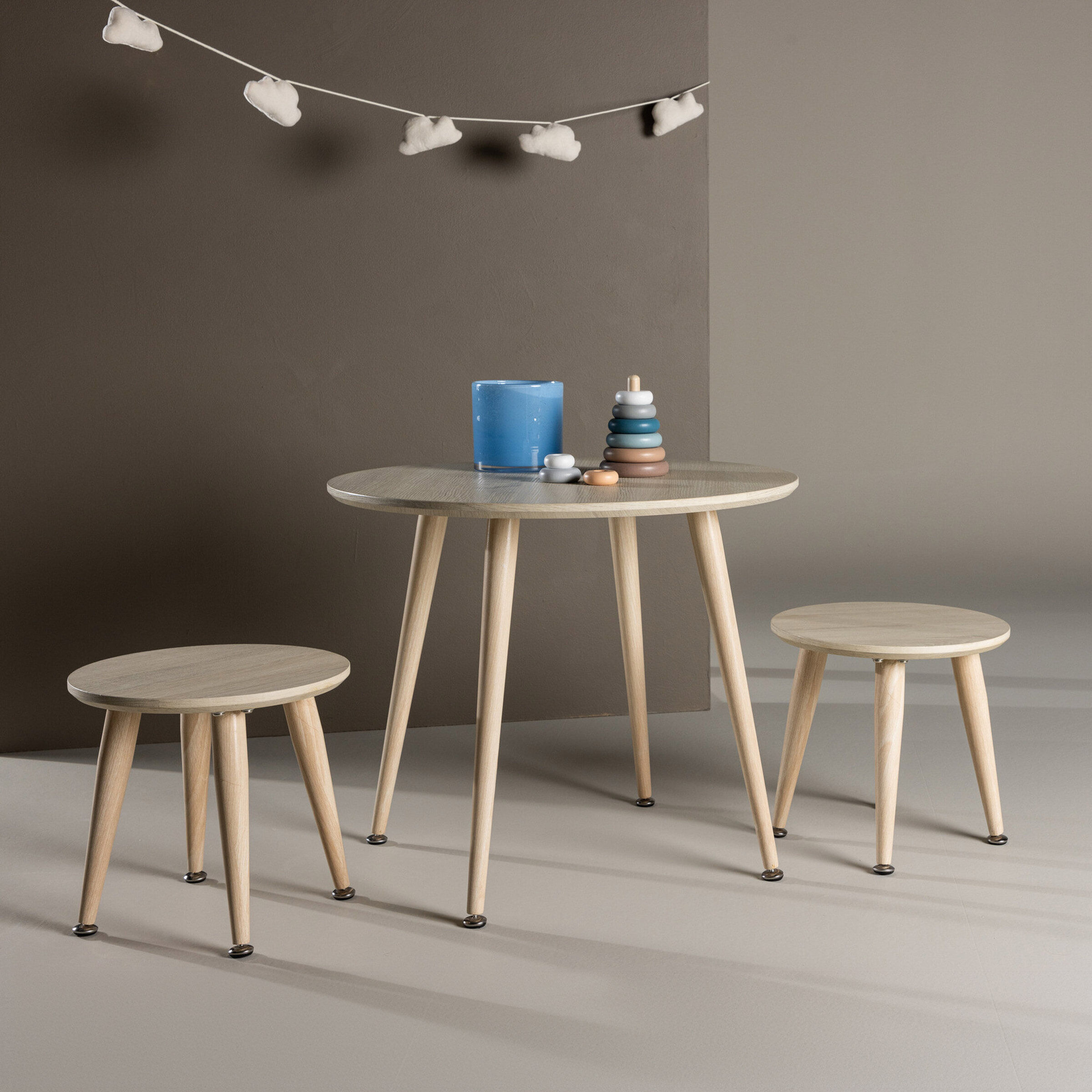 Nohr Kinderset Niki - Whitewash - Rond - 7340220815996