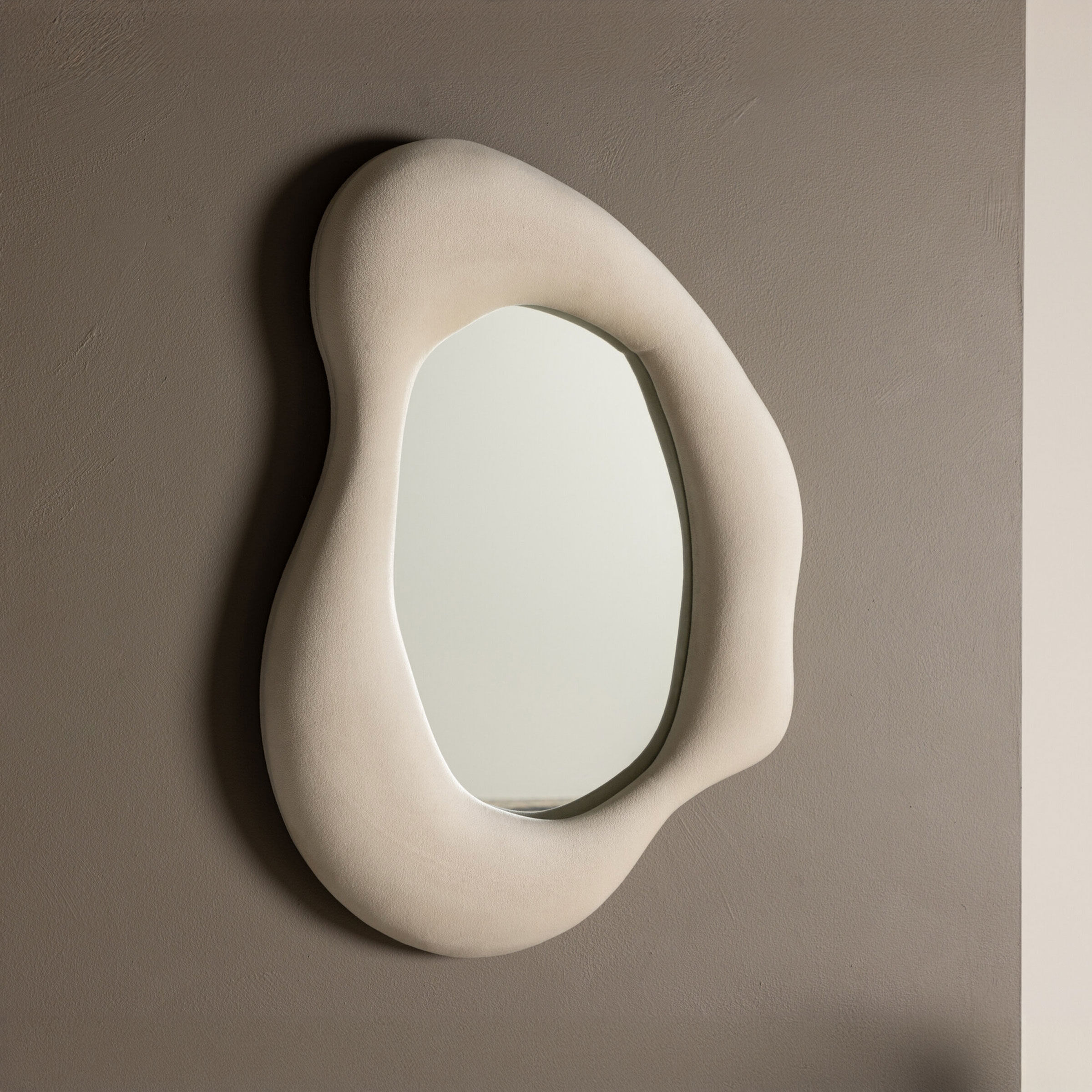 Nohr Organische Spiegel Lake Velvet, 70 x 49cm - Beige - Japandi - 7340220815989