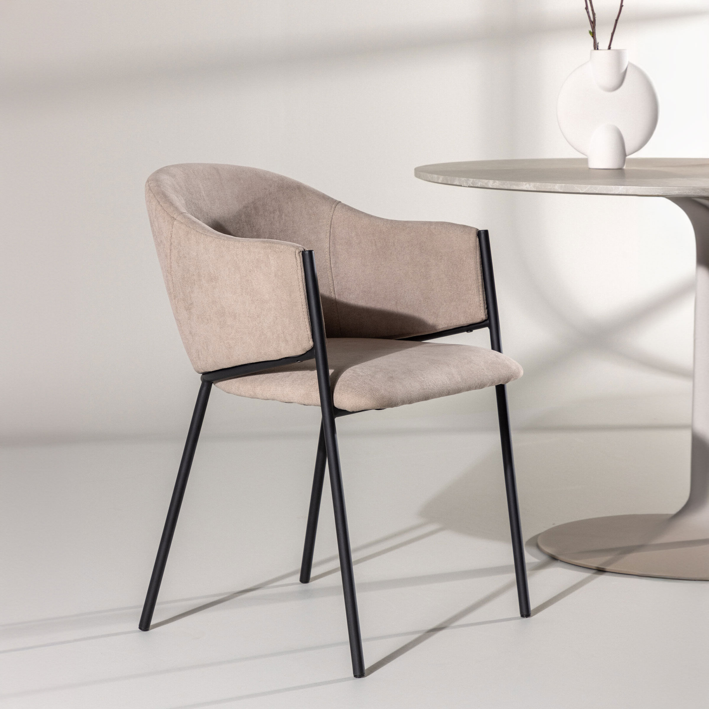 Nohr Eetkamerstoel Chadley - Beige - 7340220823793