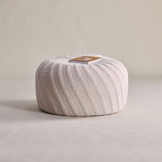 Nohr Poef Jeramie 60cm - Crème - 7340220825568