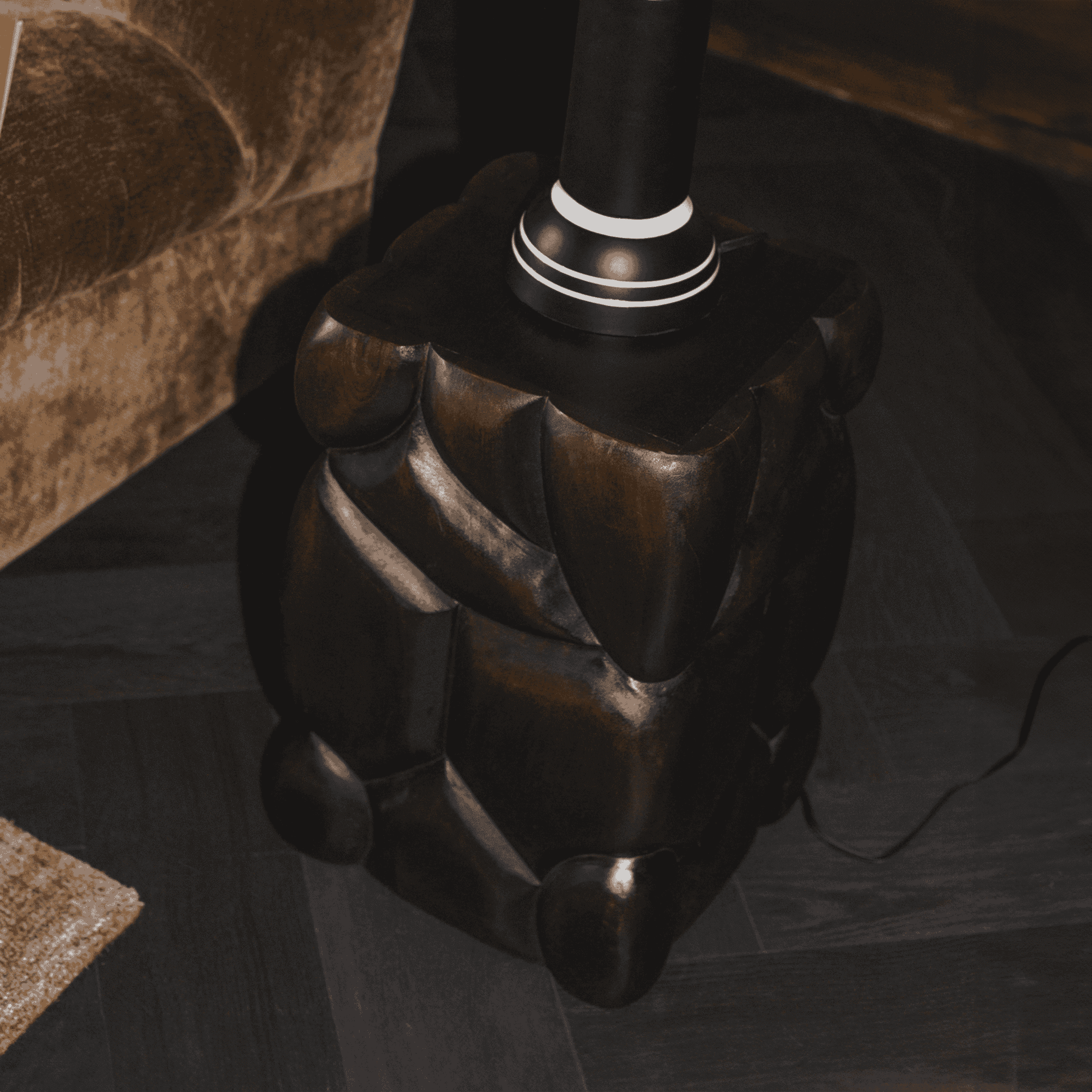 Dutchbone Krukje/Bijzettafel Brooklyn Mangohout, 30 x 30cm - Bruin - Vierkant - 8718548096455