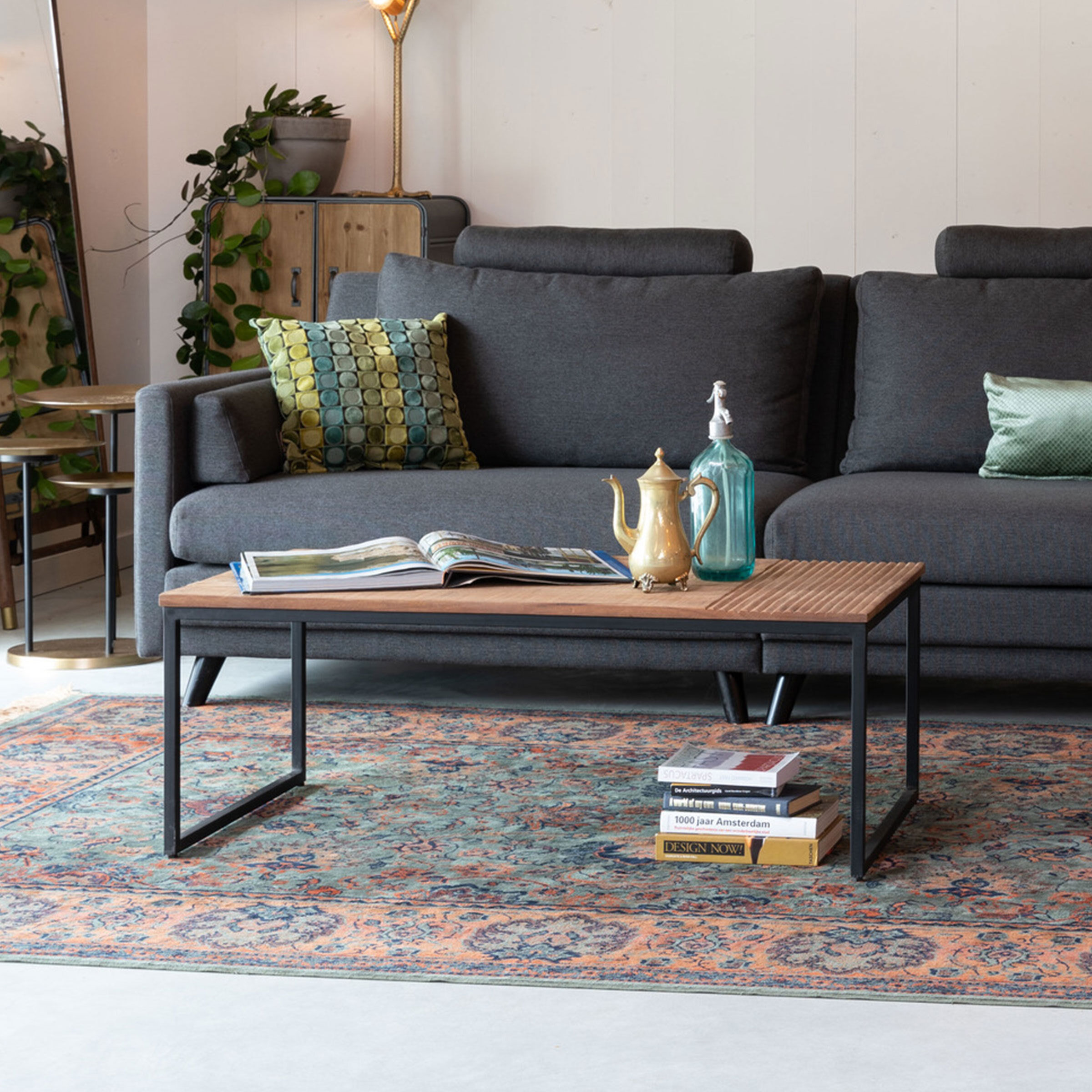 Dutchbone Salontafel Randi Mangohout, 110 x 60cm - 8718548040229