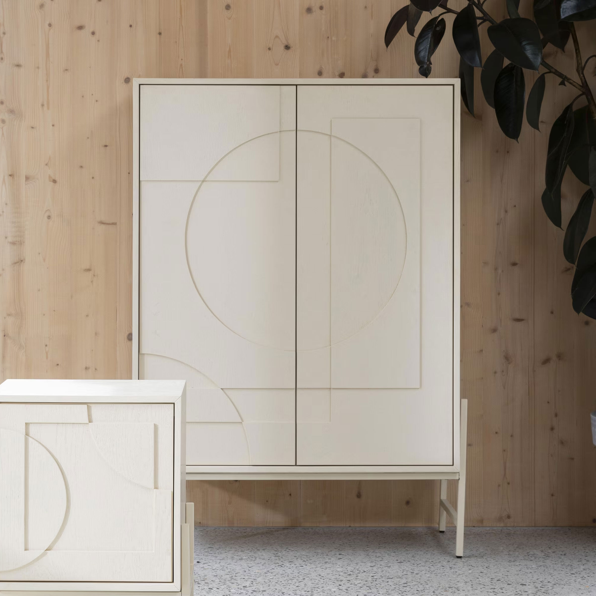 Zuiver Opbergkast Faces Eikenhout, 140 x 100cm - Beige - 8718548074477