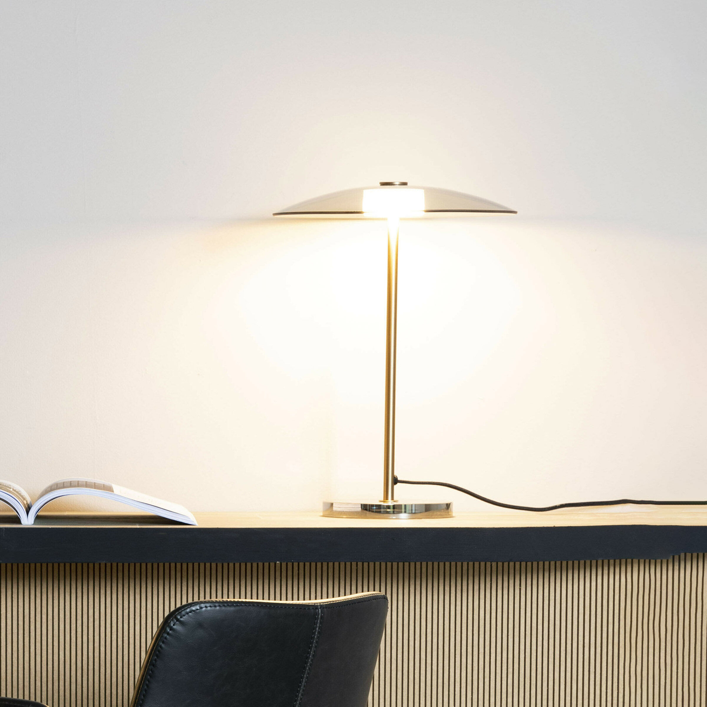 Zuiver Tafellamp Float Glas, 42 cm - Goud - 8718548059696