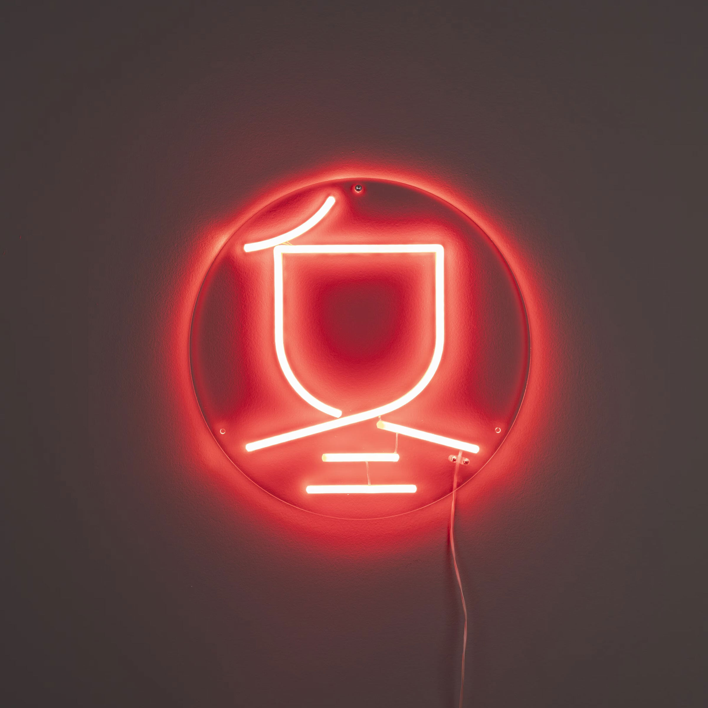 Dutchbone Wandlamp Sya Winter Neon - Rood - 8718548083943