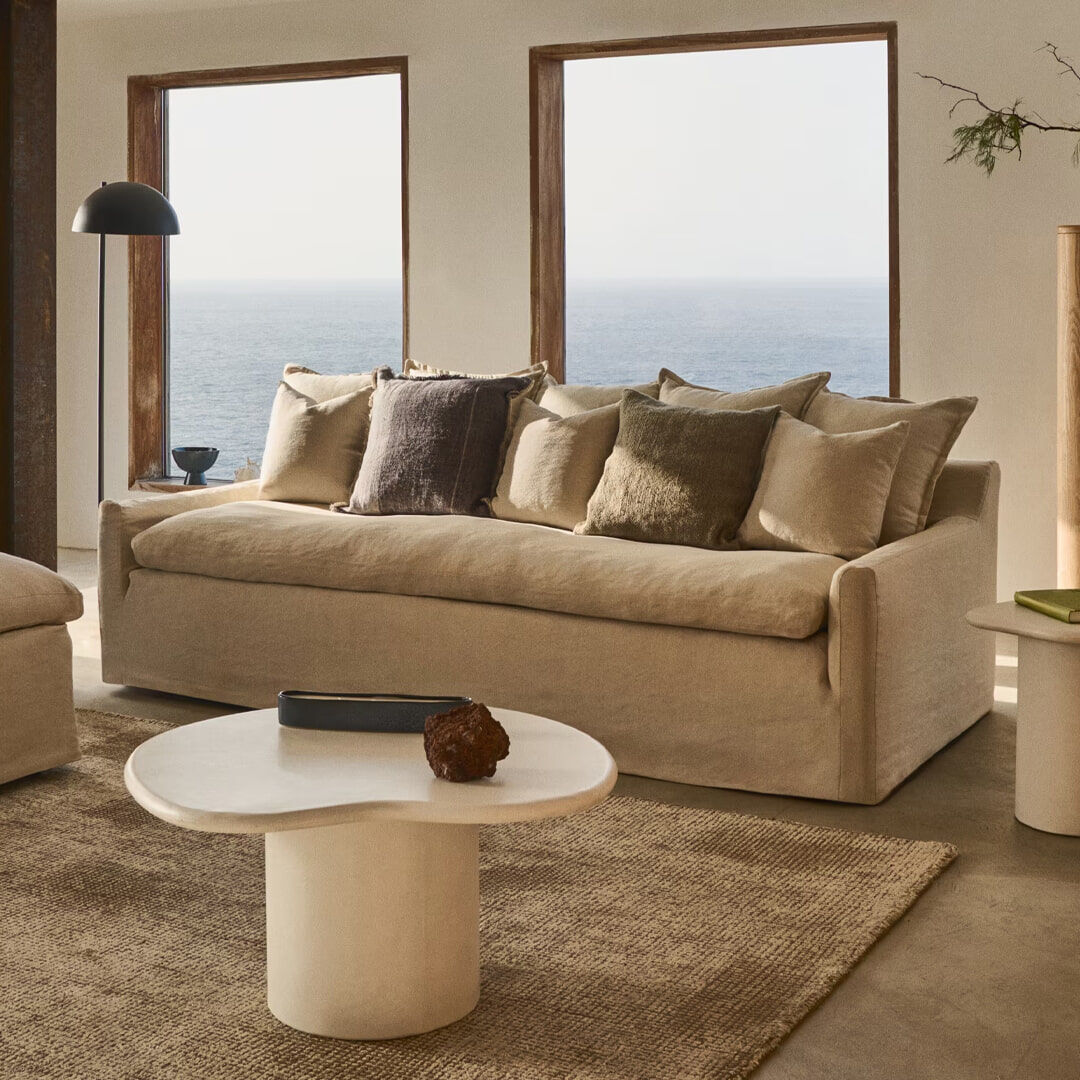 Kave Home 3-zits Bank Zenira - Beige - 8433840879581