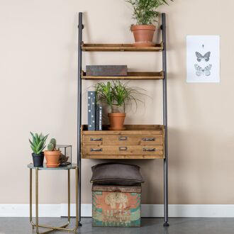 ZILT Wandrek Alcides met 2 laden - Hout - 9501183741670