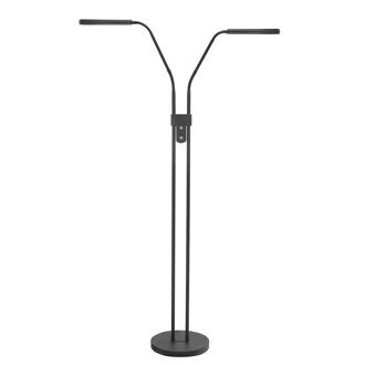 Highlight Vloerlamp Murcia 2 lichts H 145 cm zwart - 8718379038570