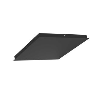Ylumen Plafondplaat vierkant B 35 cm zonder gaten zwart - 8712771031122