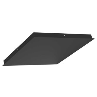 Ylumen Plafondplaat vierkant B 45 cm zonder gaten zwart - 8712771031139