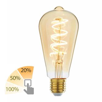Highlight Lamp LED ST64 3 standen 6W 260LM 2200K Amber - 8718379038976