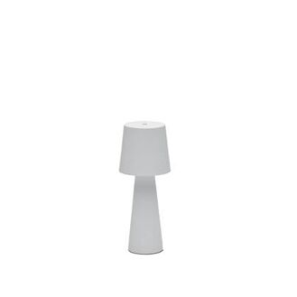 Kave Home - Arenys klein tafellampje met wit geschilderde afwerking - 8433840790947