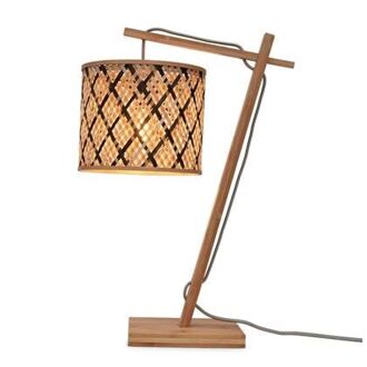 GOOD&MOJO Tafellamp Java - Bamboe|Zwart - 30x18x46cm - 8716248091169